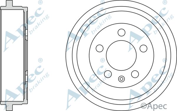 APEC BRAKING stabdžių būgnas DRM9936